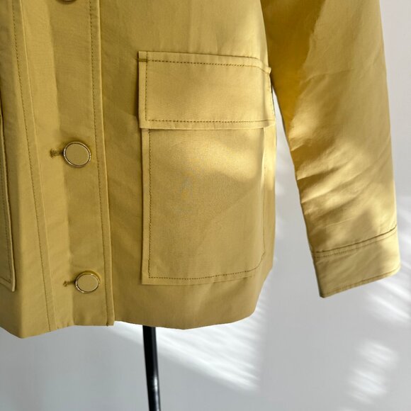 Veronica Beard Arlen Crystal Collar Cotton Dickey Coat - Picture 9 of 14